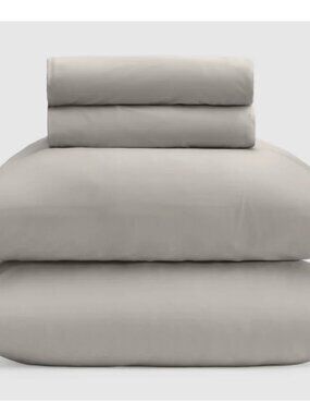 NWT: Comphy by Coop CoolSpa Queen Sheet Set Dove Grey
